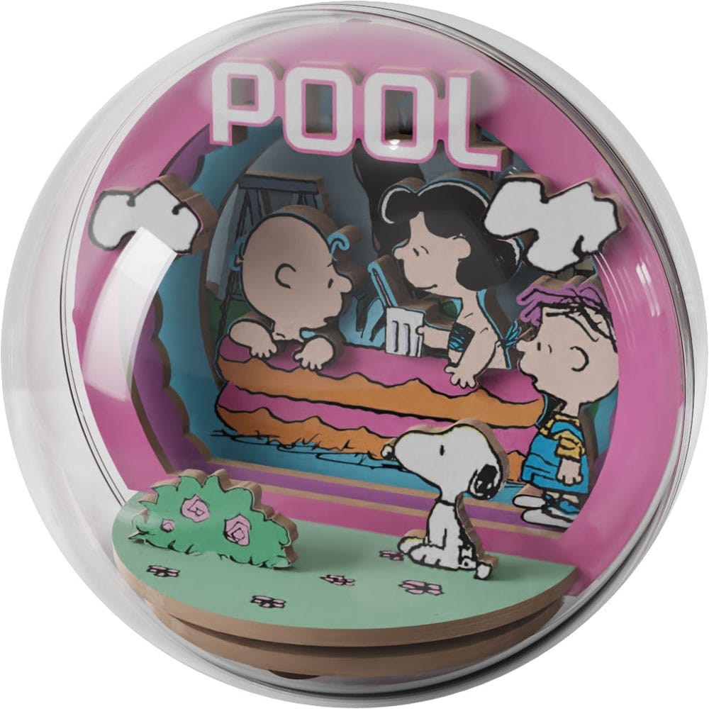 Peanuts Puremind Wooden Theater Globe Model Kit
