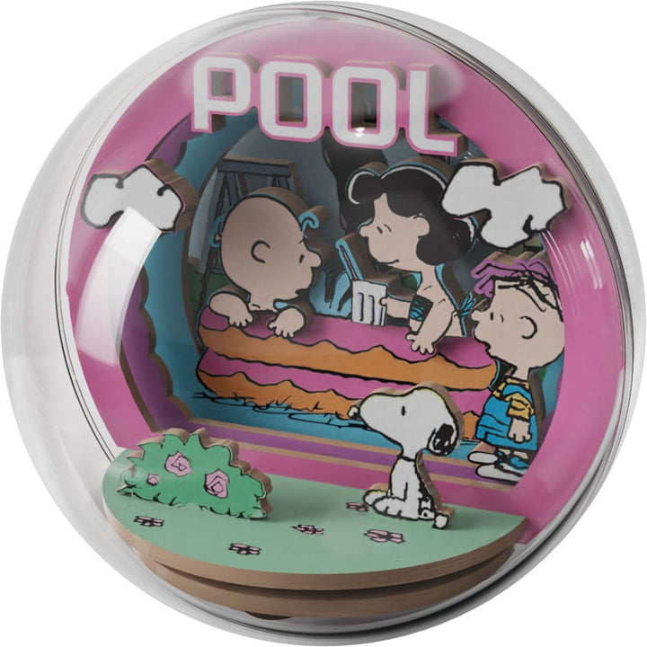 Peanuts Puremind Wooden Theater Globe Model Kit