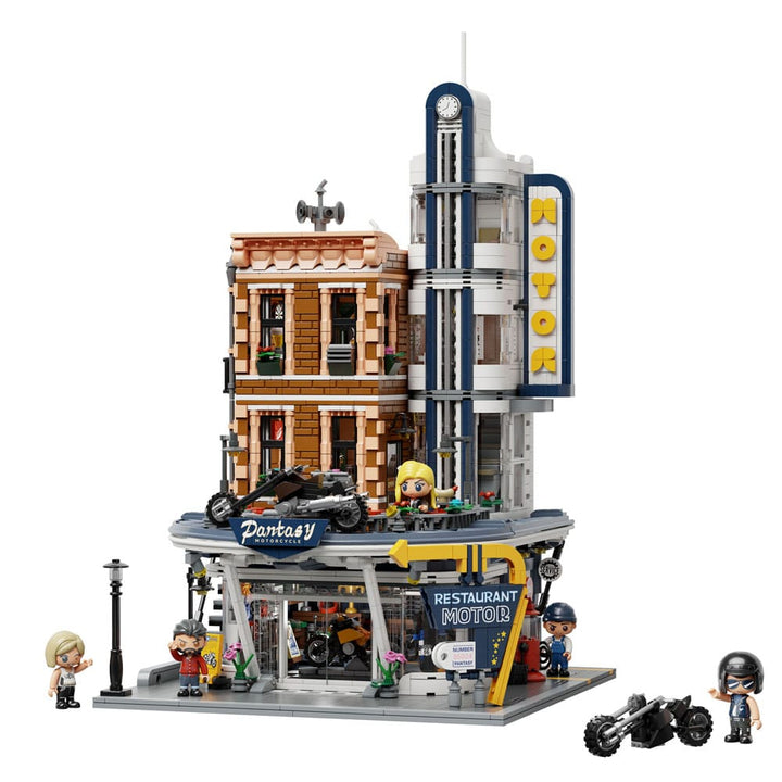 Pantasy Original Construction Set - Motorcycle Restaurant - Building Kit