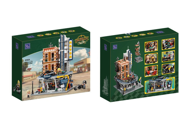 Pantasy Original Construction Set - Motorcycle Restaurant - Building Kit