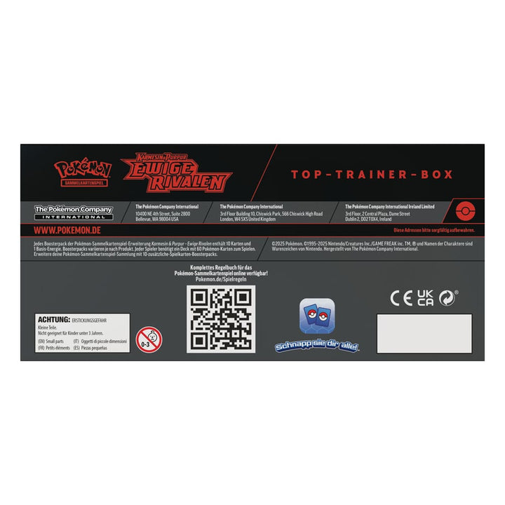 Pokémon Eternal Rivals Karmesin and Purpur Pokémon Top Trainer Box KP10 German Version