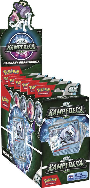 Pokémon TCG EX Kampfdeck Juli 2023 Display German Version