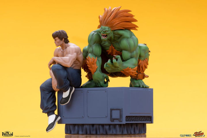 Street Fighter Blanka and Fei Long Street Fighter PVC Statues 1 to 10 Scale 21 cm