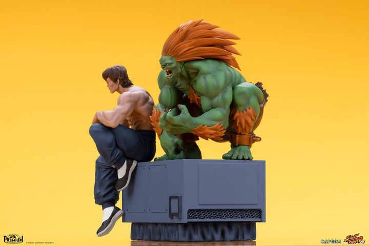 Street Fighter Blanka and Fei Long Street Fighter PVC Statues 1 to 10 Scale 21 cm