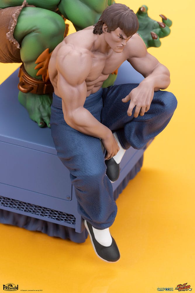 Street Fighter Blanka and Fei Long Street Fighter PVC Statues 1 to 10 Scale 21 cm