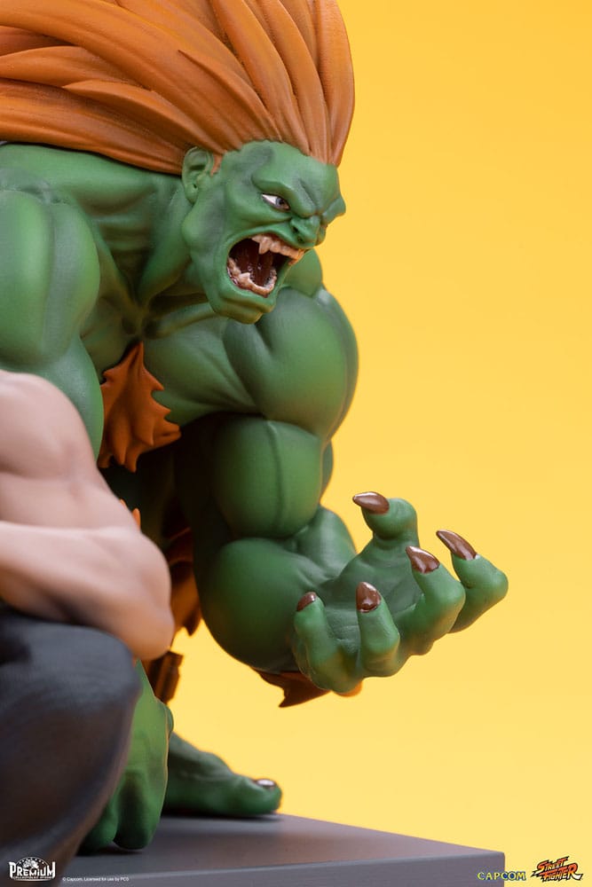 Street Fighter Blanka and Fei Long Street Fighter PVC Statues 1 to 10 Scale 21 cm