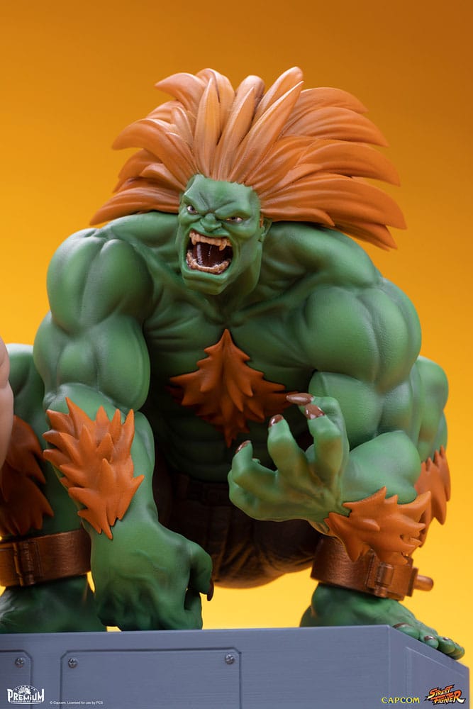 Street Fighter Blanka and Fei Long Street Fighter PVC Statues 1 to 10 Scale 21 cm