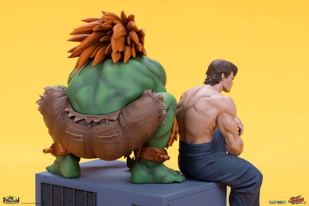 Street Fighter Blanka and Fei Long Street Fighter PVC Statues 1 to 10 Scale 21 cm