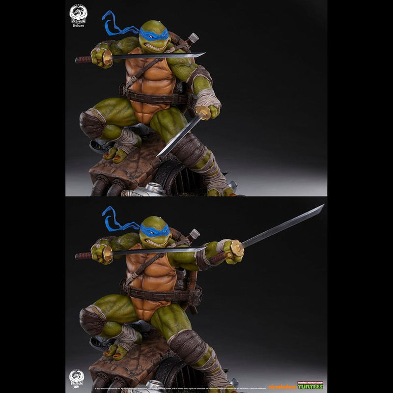 Leonardo Teenage Mutant Ninja Turtles Deluxe Edition Statue 1 3 Scale, side angle