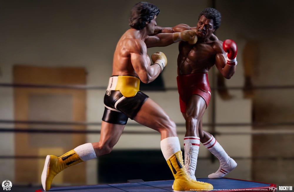 Rocky Rocky Balboa Apollo Creed Diorama Statue 1 4 Scale 48 cm