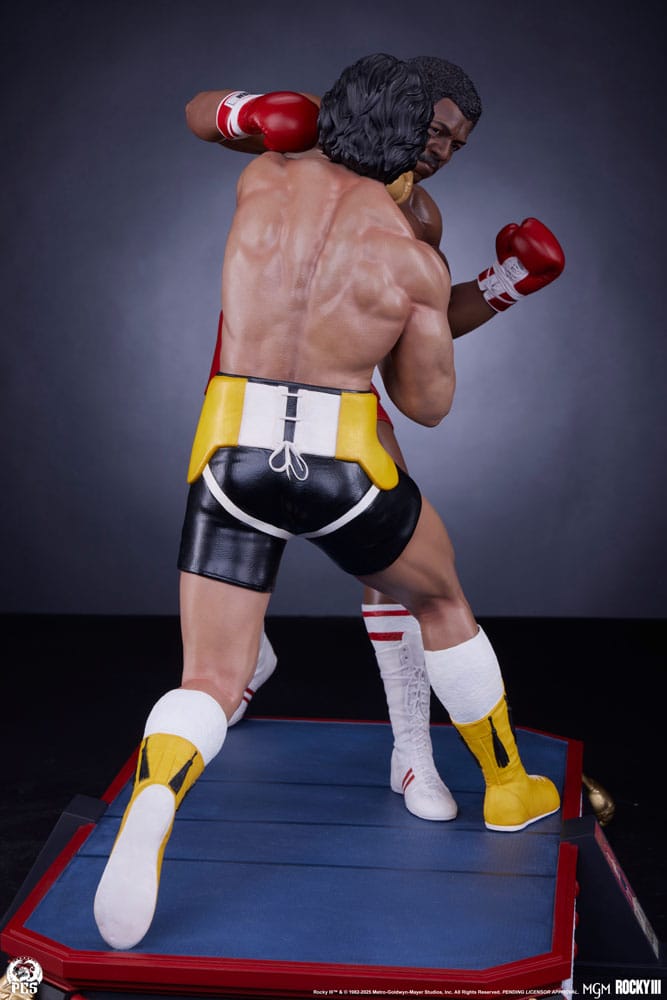 Rocky Rocky Balboa Apollo Creed Diorama Statue 1 4 Scale 48 cm