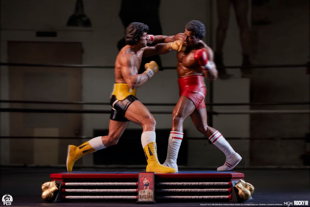 Rocky Rocky Balboa Apollo Creed Diorama Statue 1 4 Scale 48 cm