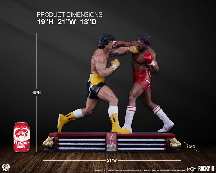 Rocky Rocky Balboa Apollo Creed Diorama Statue 1 4 Scale 48 cm