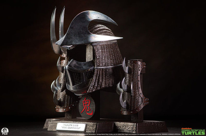Teenage Mutant Ninja Turtles Life-Size armor set Shredder (Electroplated Edition) 53 cm, side angle