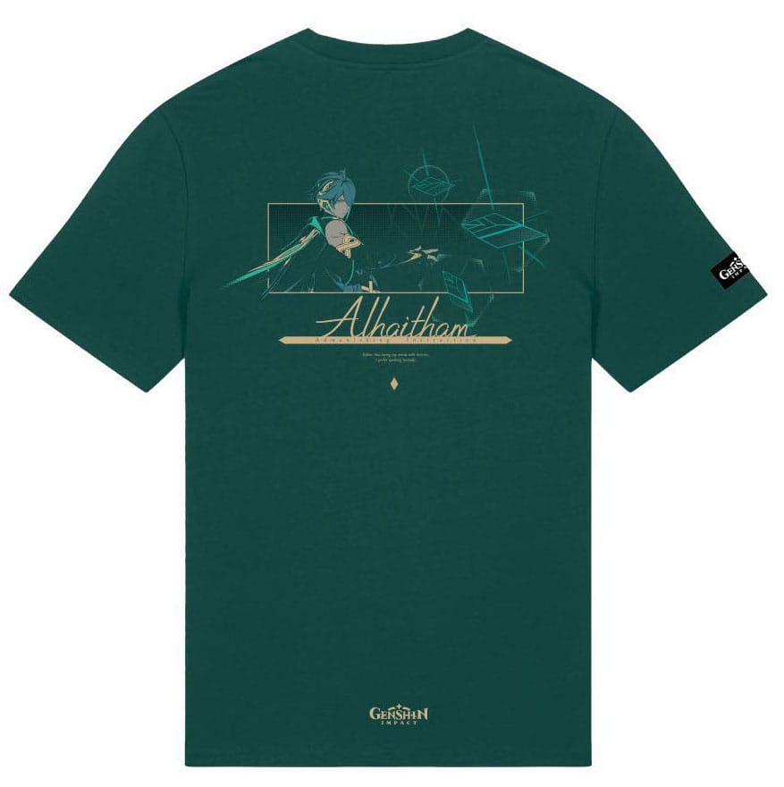 Genshin Impact Alhaitham Green T Shirt Size M