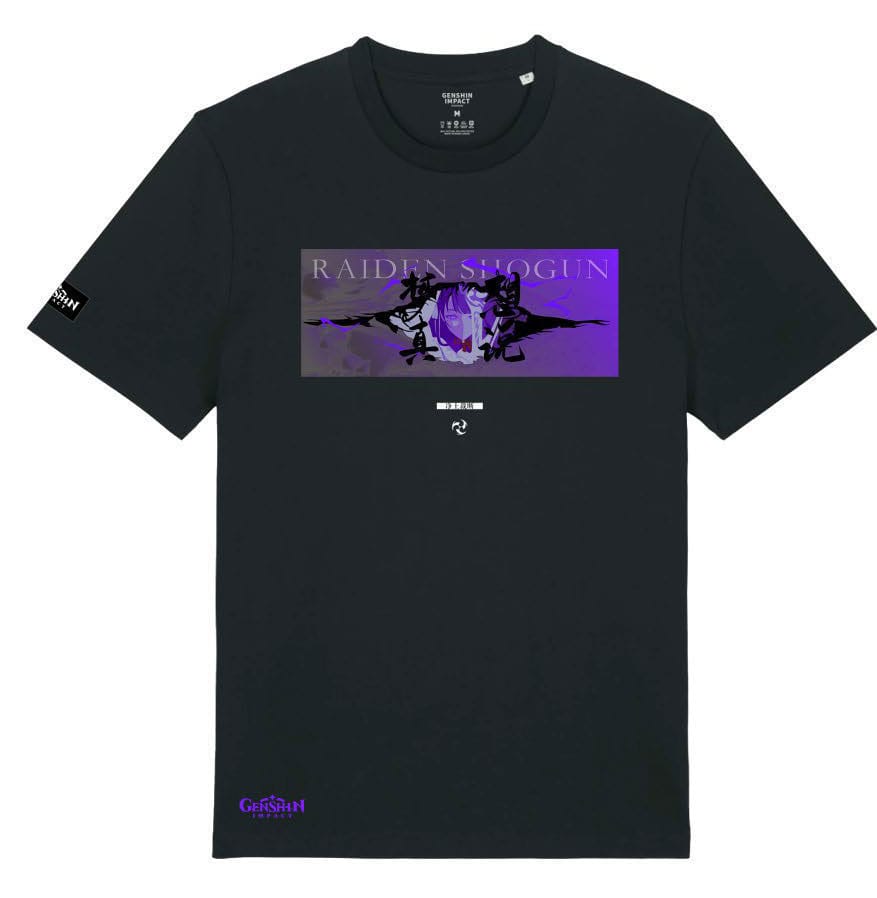 Genshin Impact Raiden Shogun Plane of Euthymia T Shirt Size L