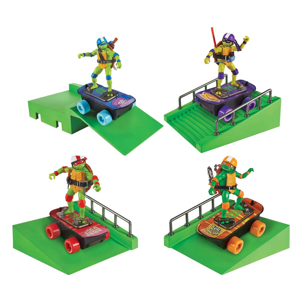 Teenage Mutant Ninja Turtles Mutant Mayhem Build N Shred Skatepark Eight Pack