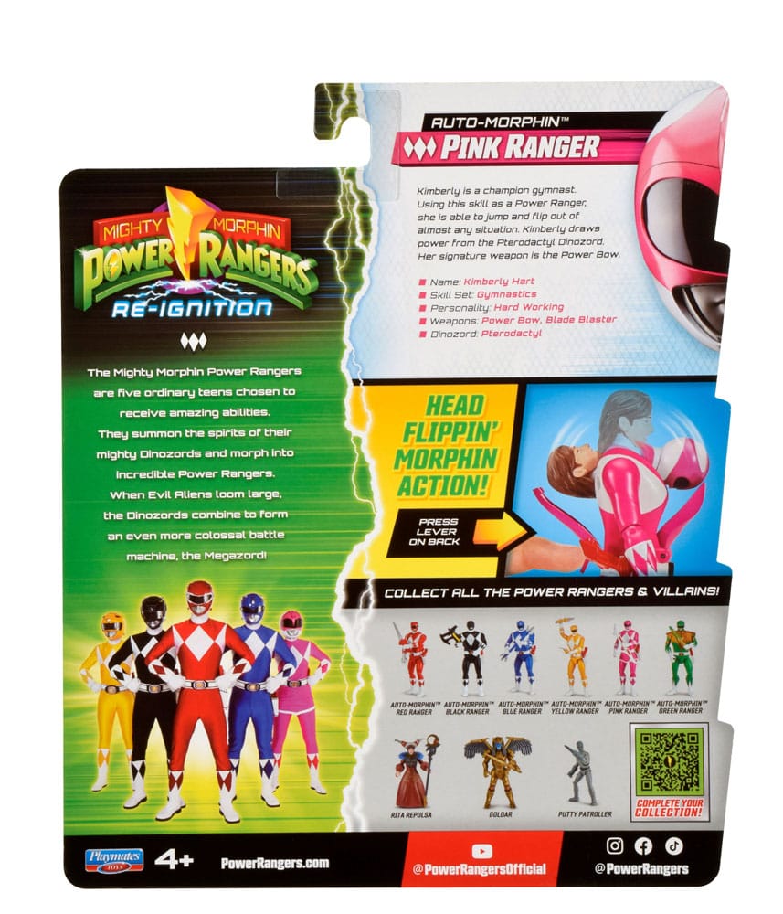 Mighty Morphin Power Rangers Auto-Morphin Pink Ranger Action Figure