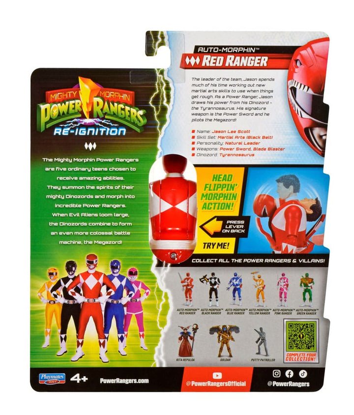 Mighty Morphin Power Rangers Auto-Morphin Red Ranger Action Figure