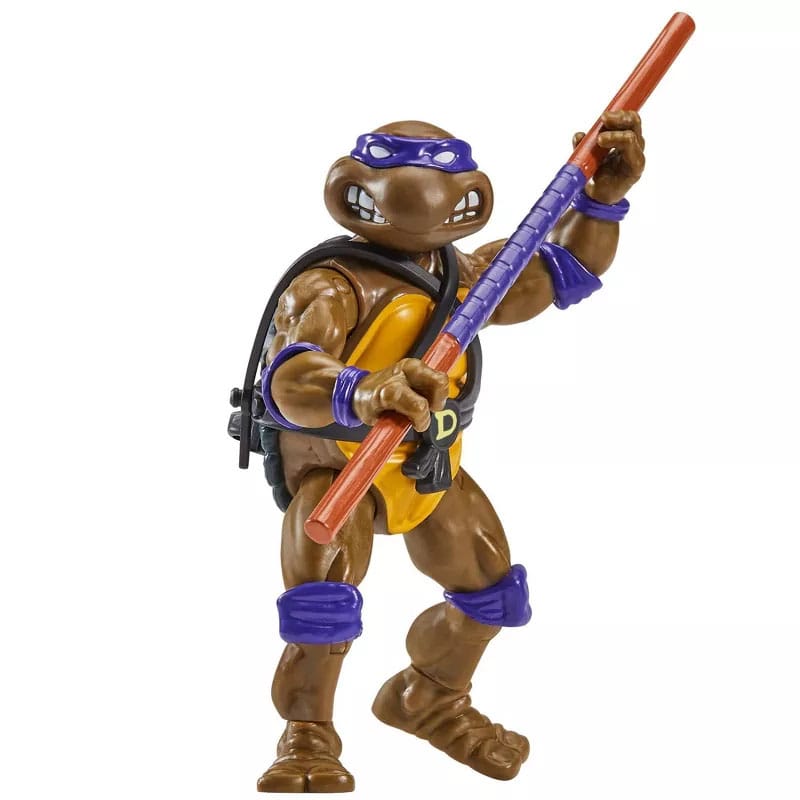 Teenage Mutant Ninja Turtles Action Figures 1988 Remastered, in display