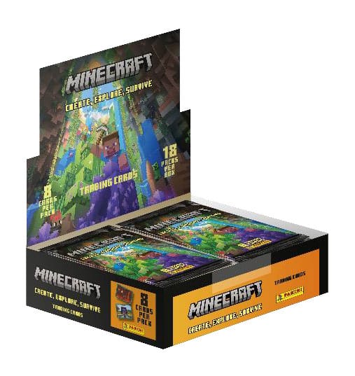 Minecraft Explore Survive Create Trading Card Display 18 Flow Packs