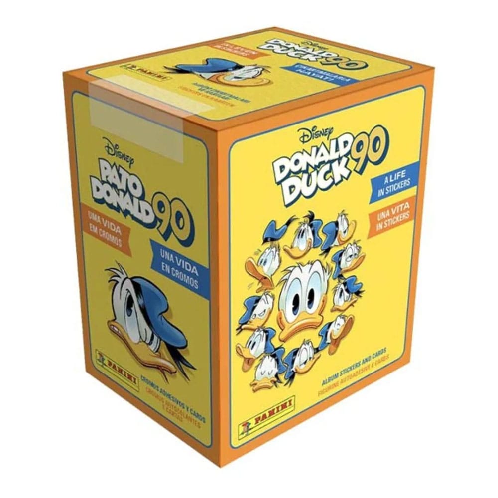 Donald Duck 90 Sticker Trading Card Collection Display 36 Pieces