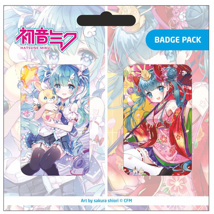Hatsune Miku Pin Badges Set B 2-Pack