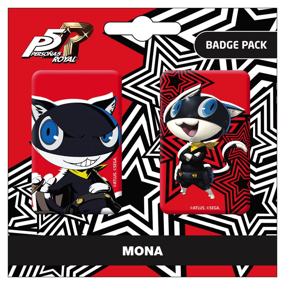 Atlus Persona Five Royal Pin Badges Two Pack Mona Morgana