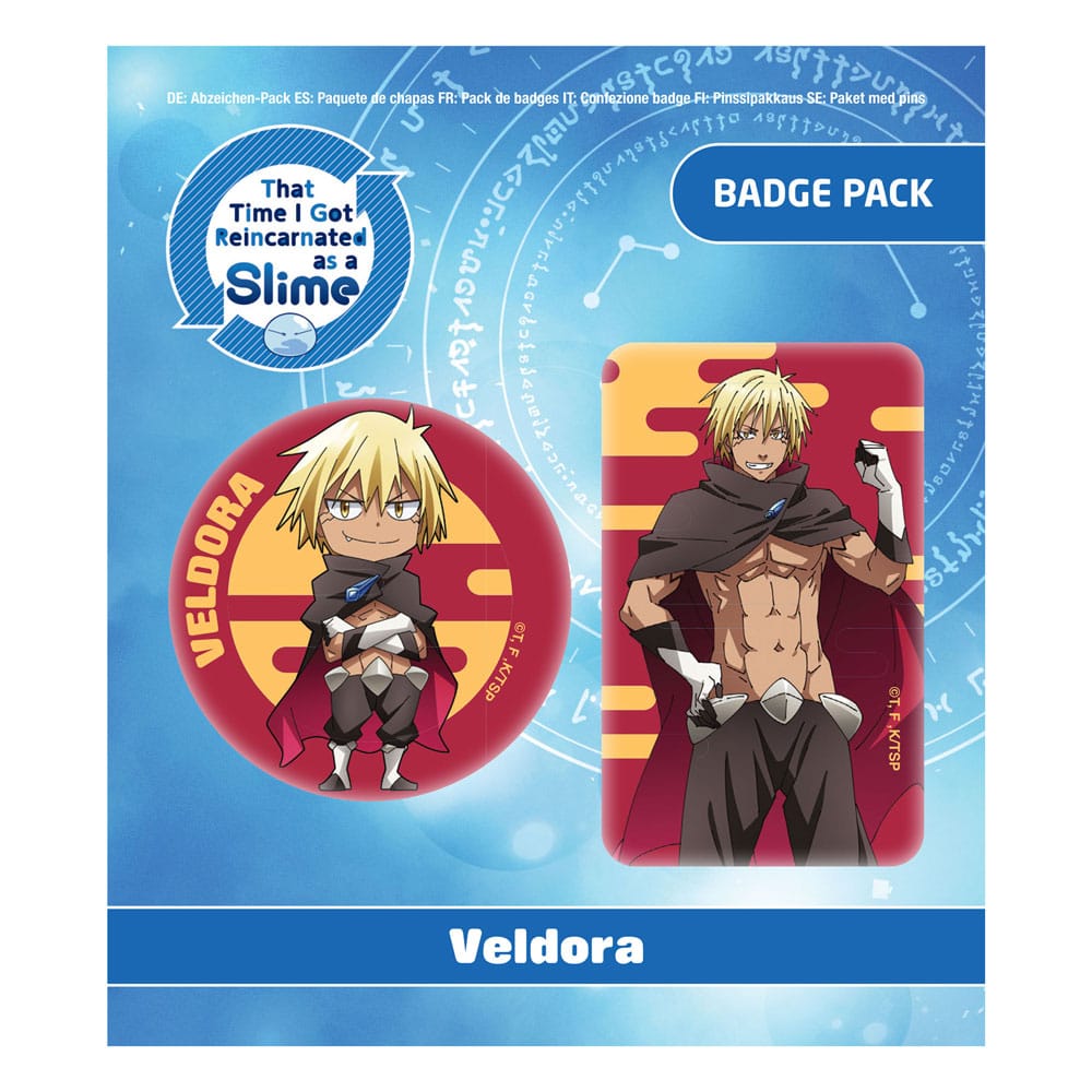 That Time I Got Reincarnated as a Slime Veldora Human Form Pin Badges 2 Pack