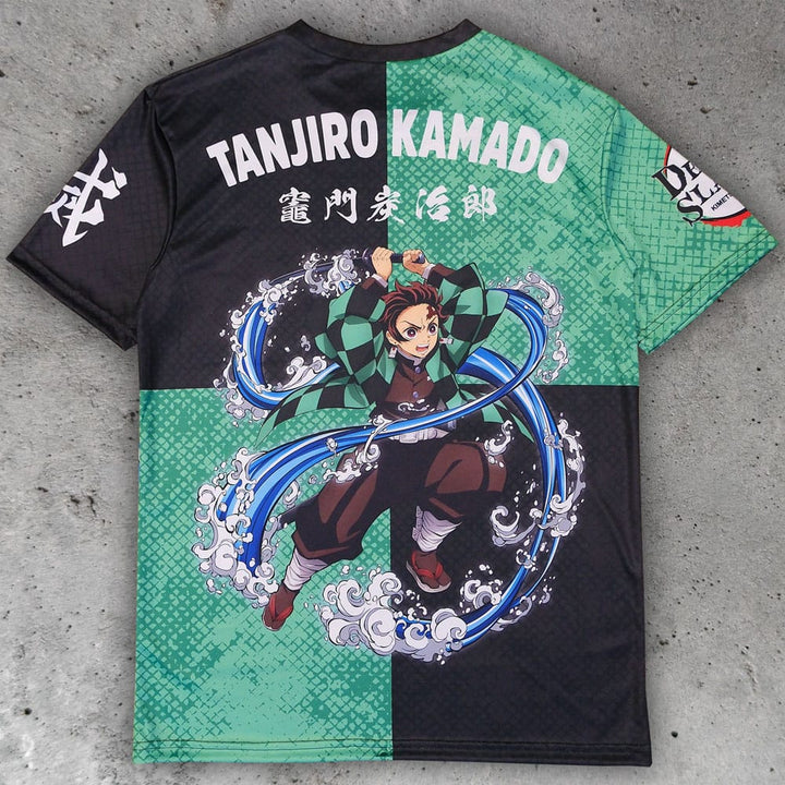 Demon Slayer Kimetsu no Yaiba Tanjiro Kamado T Shirt Size L