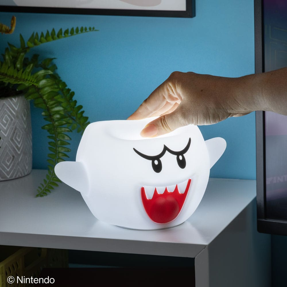 Nintendo Boo Super Mario Squishy Glo Silicon Light 14 cm