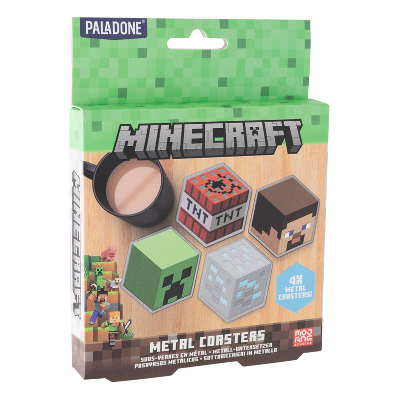 Minecraft Paladone Metal Coasters