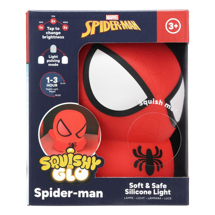 Marvel Spider Man Spider Man Squishy Glo Silicon Light 15 cm