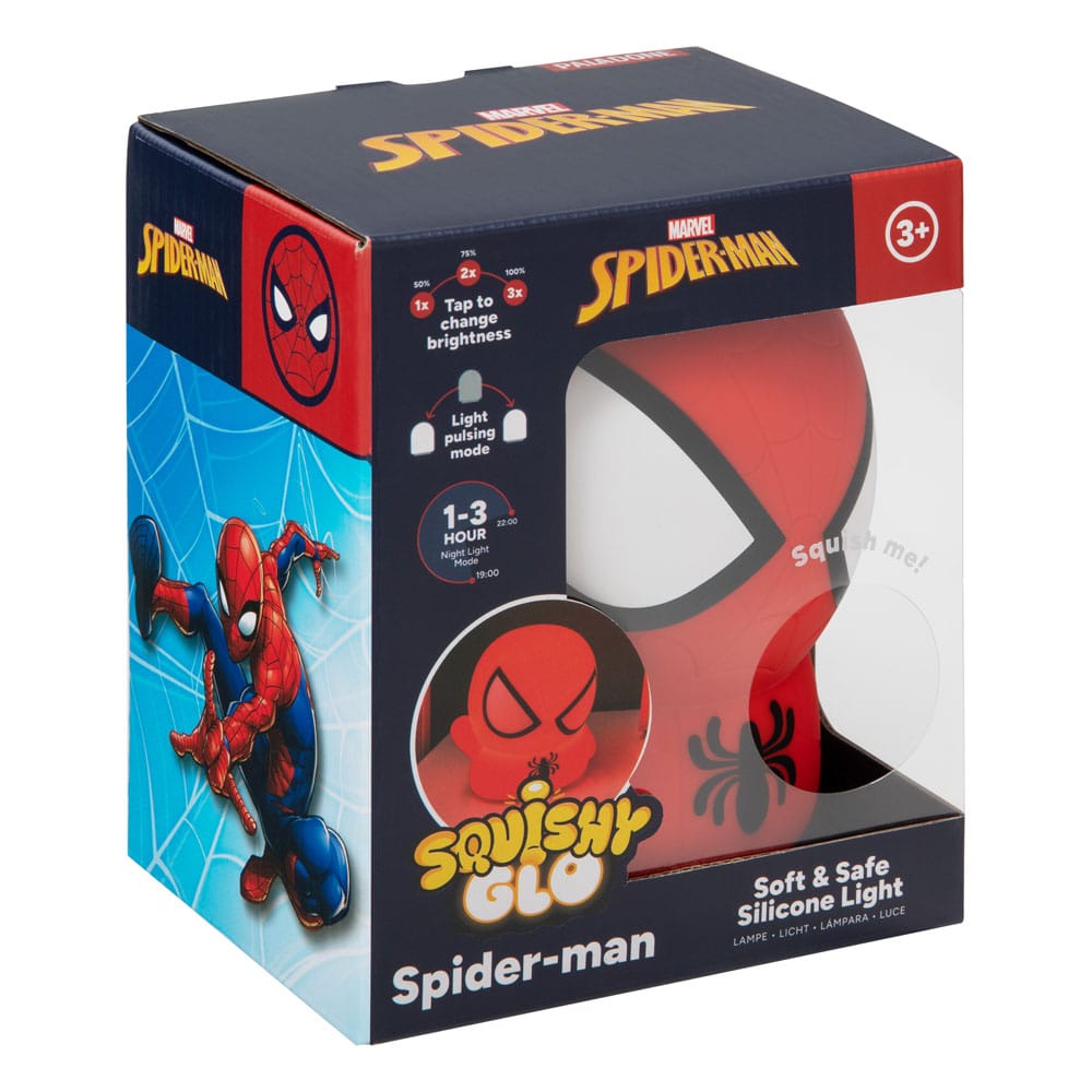Marvel Spider Man Spider Man Squishy Glo Silicon Light 15 cm