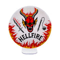 Netflix Official Stranger Things Hellfire Club Logo Light, side angle