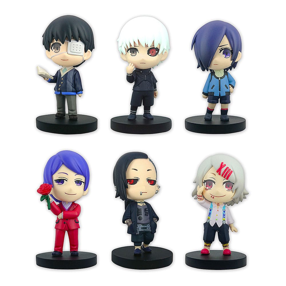 Tokyo Ghoul Mini Figures Collection Assortment 6 Pack 6 cm