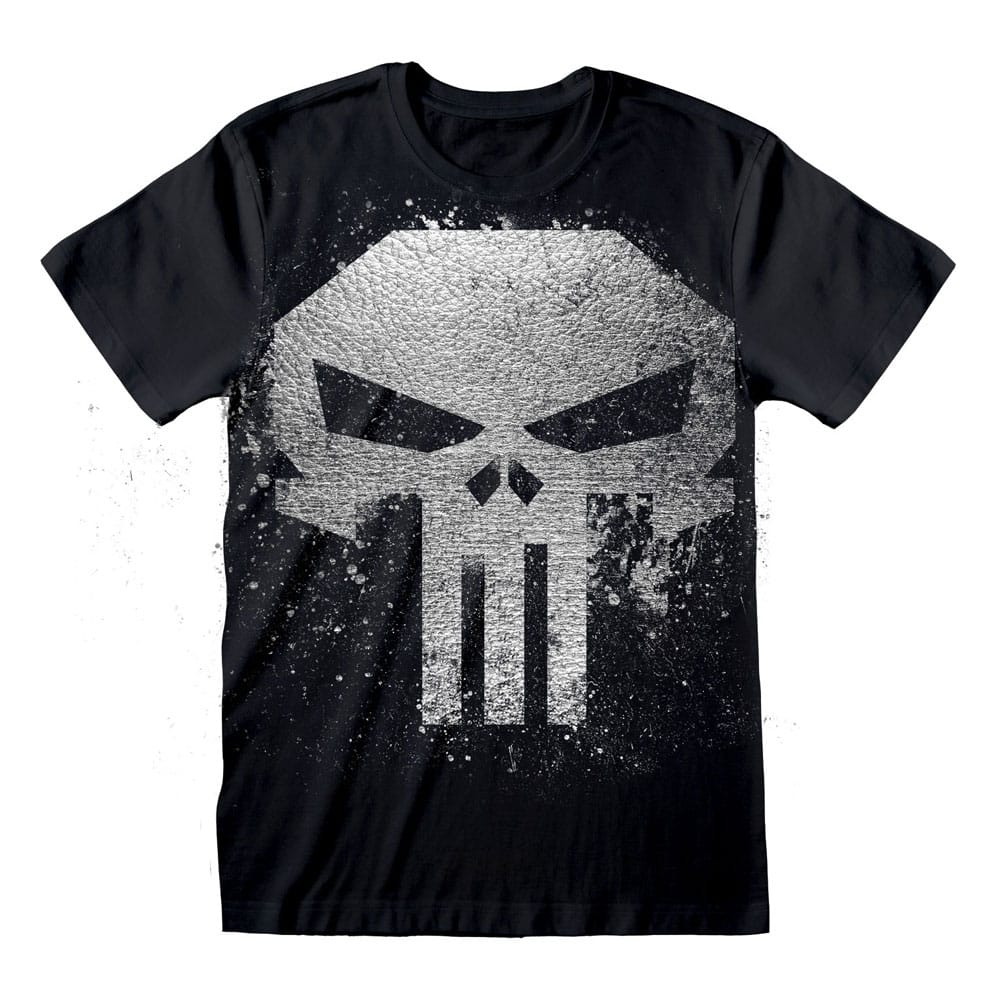 Punisher Skull T-Shirt with Metallic Ink
