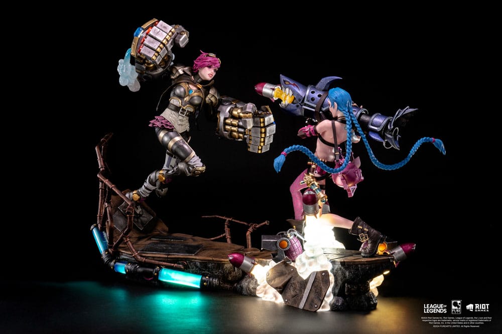 PureArts Arcane: League of Legends Jinx & Vi 1/6 Scale Limited Edition Statue Bundle