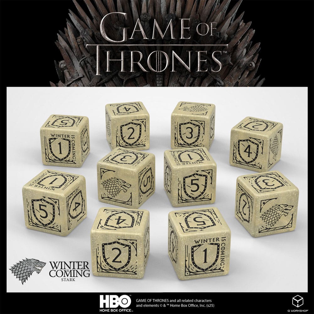 Game of Thrones Stark Game of Thrones Dice Set 10 D6