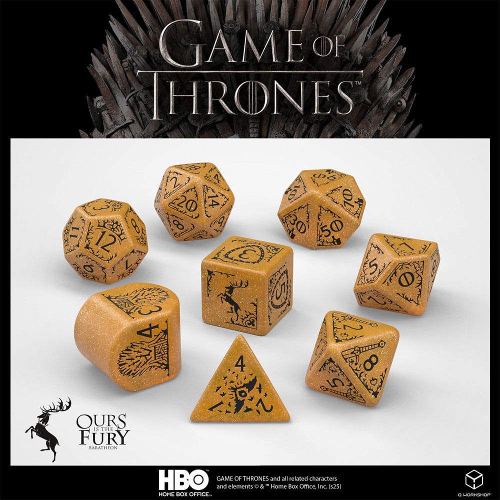 Game of Thrones Baratheon Game of Thrones Dice Set 8 D6