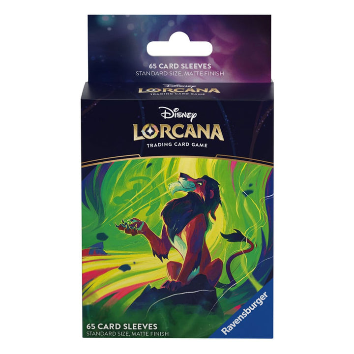 Disney Lorcana Scar Trading Card Game Card Sleeves 65 Pack
