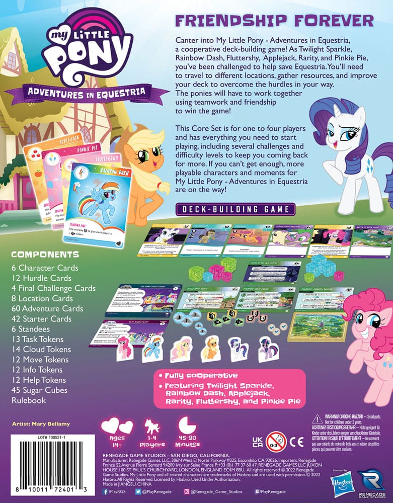 My Little Pony Adventures in Equestria Deck Building Card Game English Version