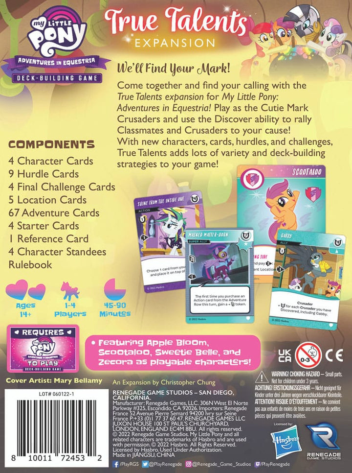 My Little Pony True Talents Deck Building Card Game Expansion English Version
