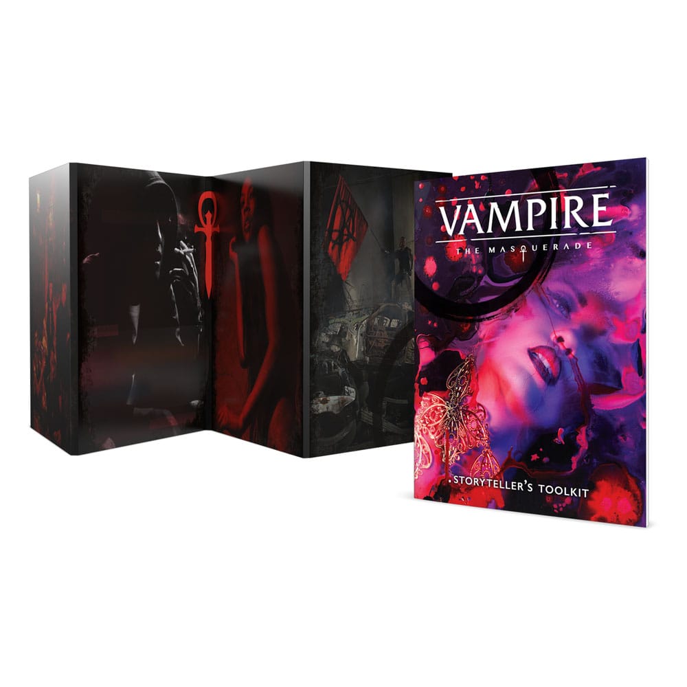 Renegade Game Studios Vampire The Masquerade 5th Edition RPG Storyteller's Screen and Toolkit