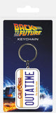 Back To The Future PVC Keyring License Plate