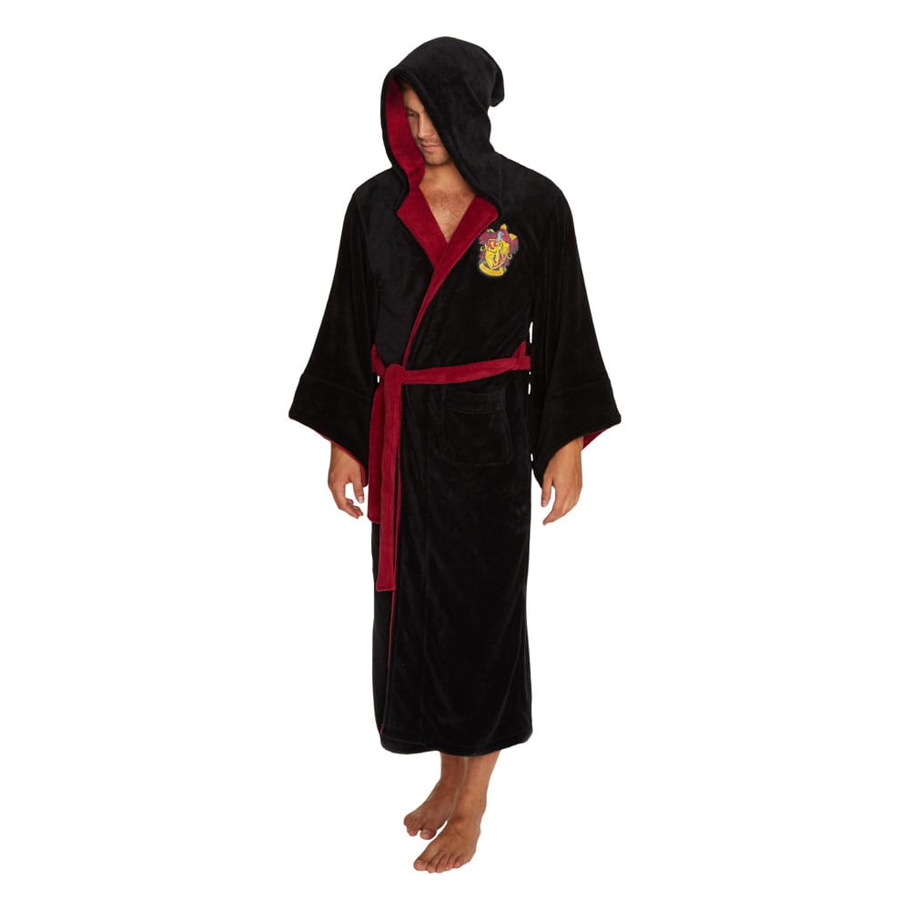 Harry Potter Fleece Bathrobe Gryffindor Design