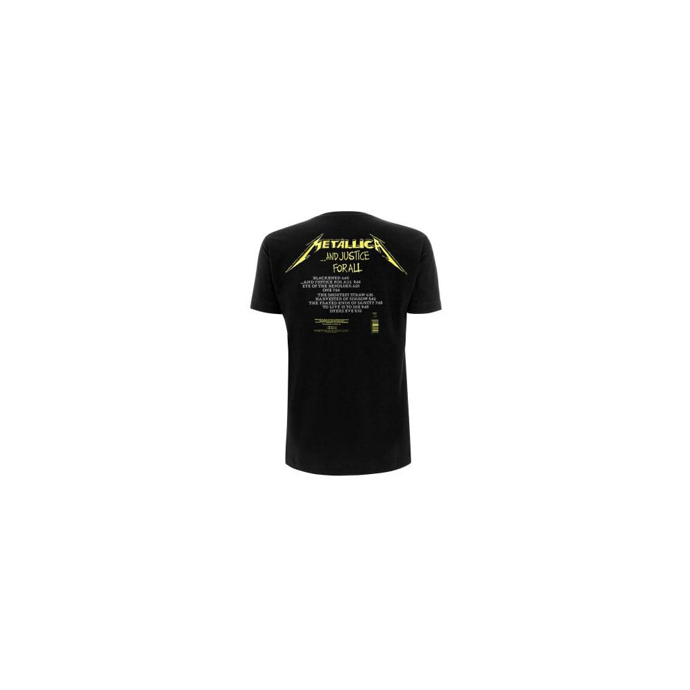 Metallica And Justice For All Music T Shirt Black Size M
