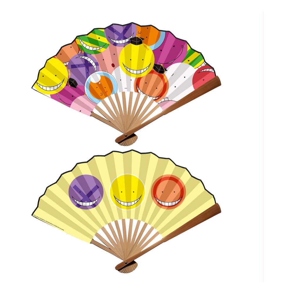 Assassination Classroom Koro Sensei Sticker Bomb Style Folding Fan