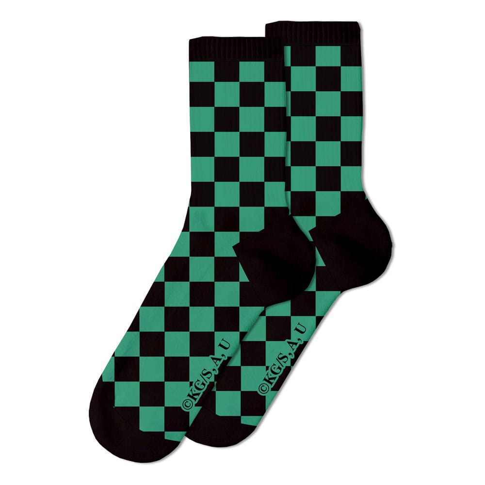 Demon Slayer Kimetsu no Yaiba - Socks 2-Pack - Tanjiro Kamado - Size 41-44
