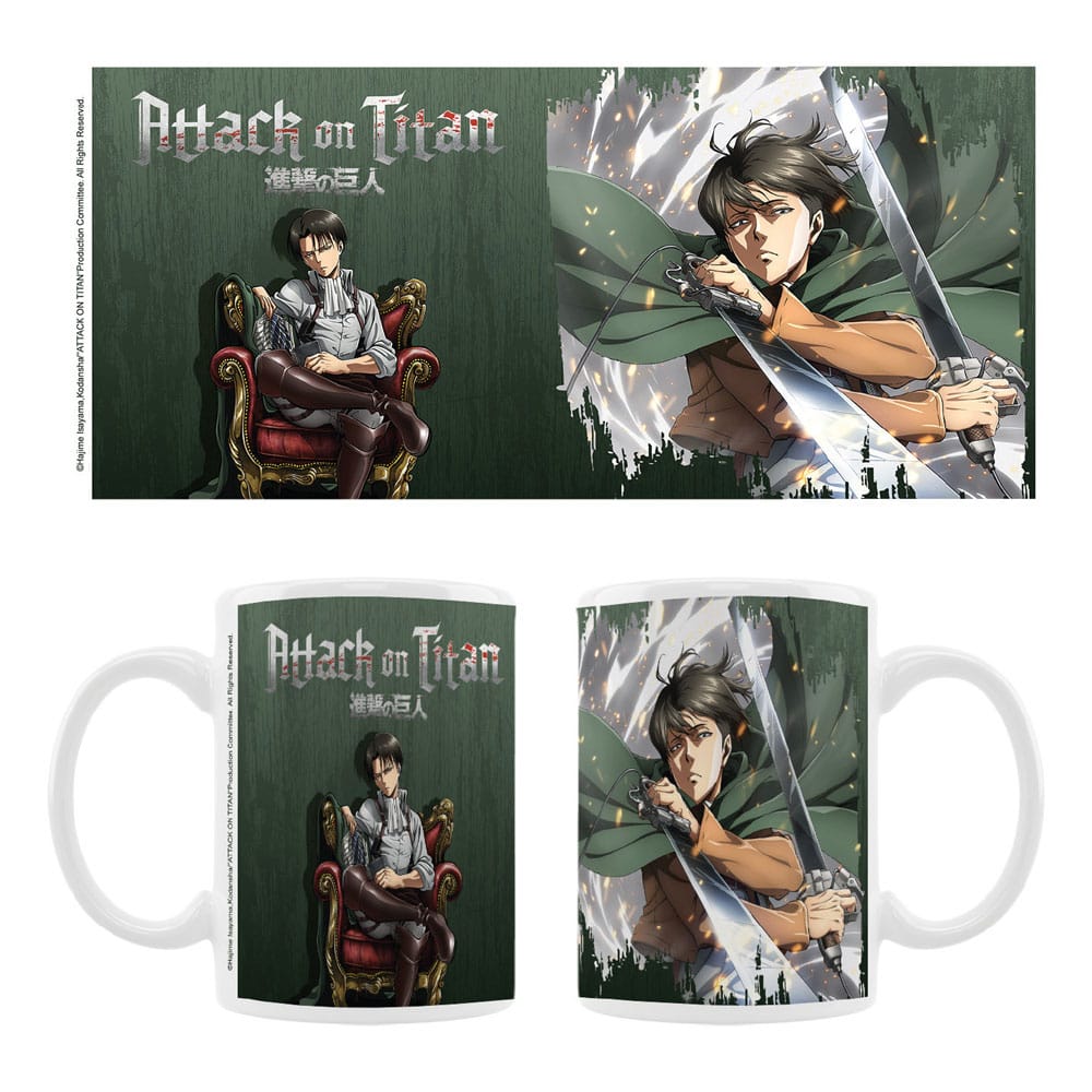 Attack on Titan Levi Mug Ceramic Coffee Cup for Anime Fans